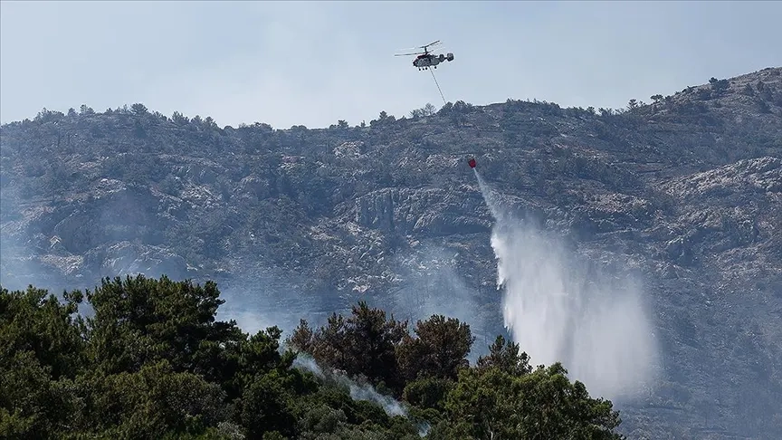 Orman yangınları, itfaiye ekiplerini alarma geçirdi