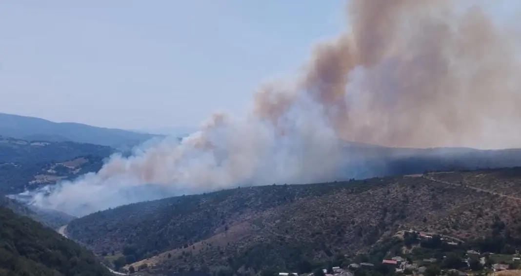 Gümülcine'de orman yangını: Hebilköy boşaltılıyor!
