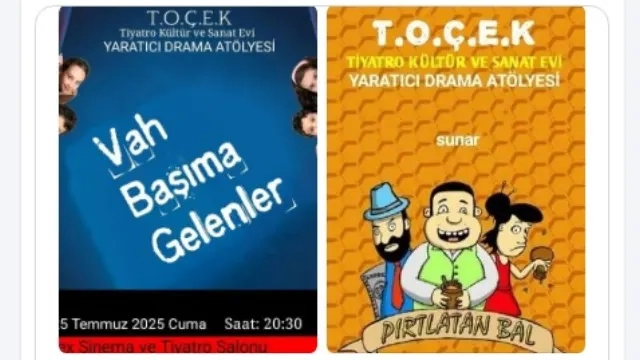 TOÇEK'in "Vah başıma gelenler" ve "Pırtlatan bal" oyunları seyirciyle buluşuyor 