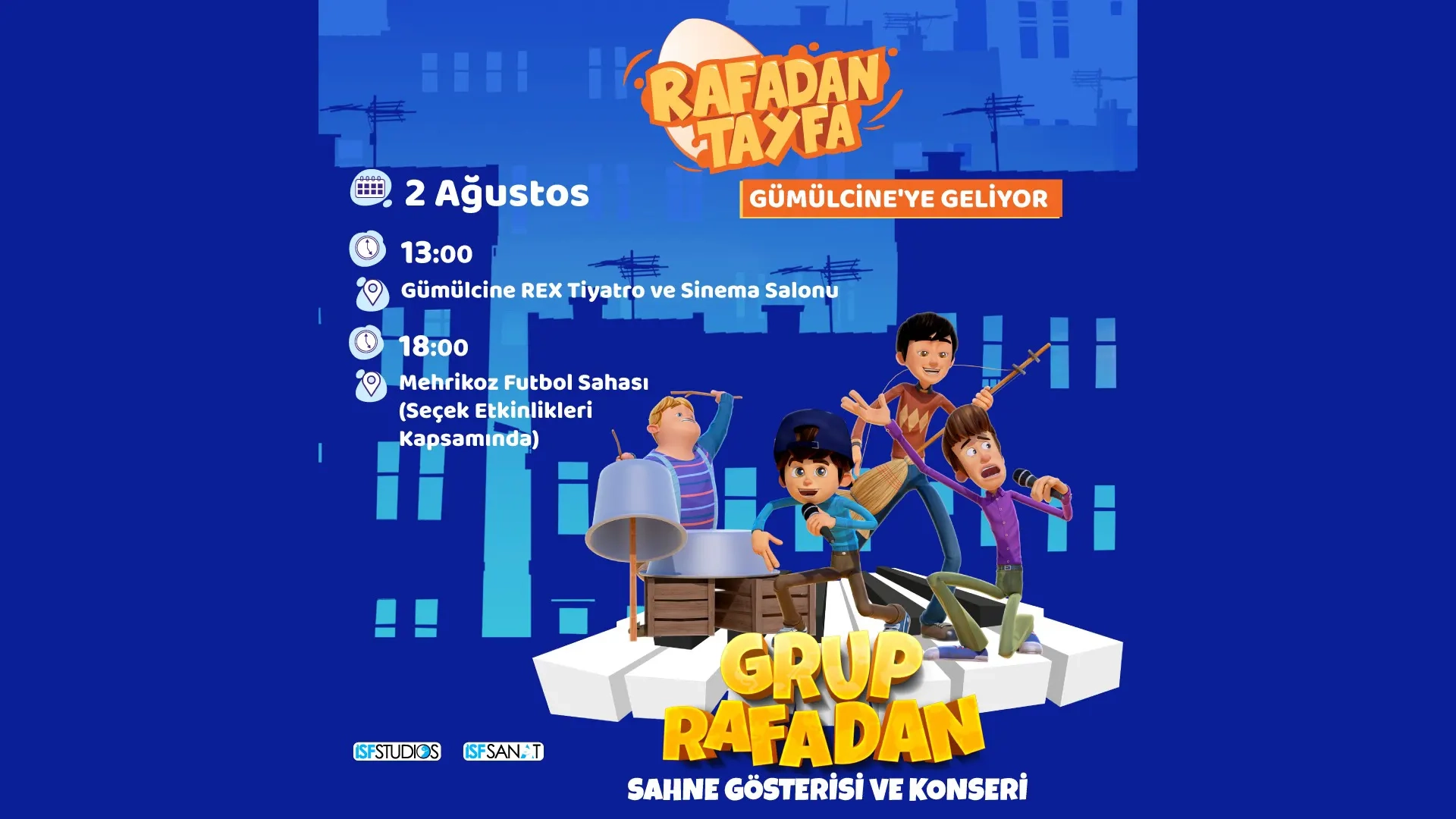 Rafadan Tayfa Gümülcine’de yeniden çocuklarla buluşuyor