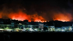 Sakız Adası'nda çıkan orman yangınlarında 122 bin 690 dönüm alan zarar gördü