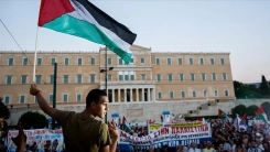 FOTO HΑΒER | Atina'da Filistin'e destek eylemi düzenlendi