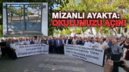 İskeçe Mizanlı’da eğitim hakkı için protesto: “Türk Azınlık okullarımız açılmalıdır!”
