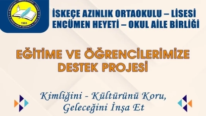 İskeçe Azınlık Lisesi’nden öğrencilere destek projesi