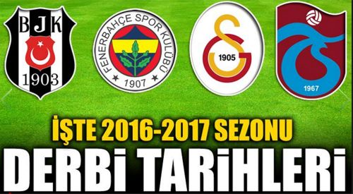 2016-2017 sezonu fikstürü belli oldu