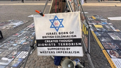 Amsterdam’ın en ünlü meydanında Filistin dayanışması