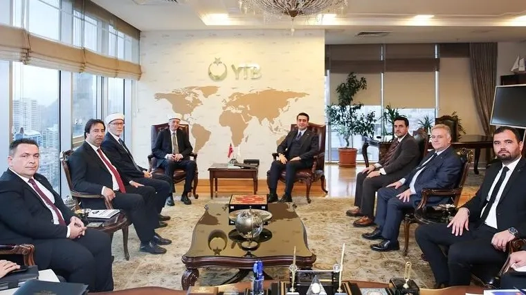Batı Trakya Türk Azınlığı Danışma Kurulu heyetinden YTB Başkanı Turus’a ziyaret