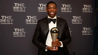 PSG forması giyen Ousmane Dembele  yılın futbolcusu ödülünü kazandı