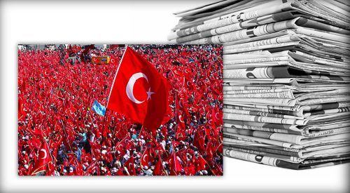 Avrupa medyasında 'Demokrasi ve Şehitler Mitingi'