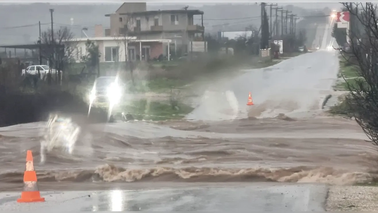 Şiddetli yağmur Rodop ilinde zarara neden oldu