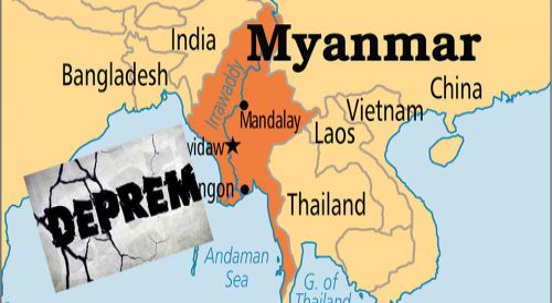 Myanmar'da büyük deprem meydana geldi