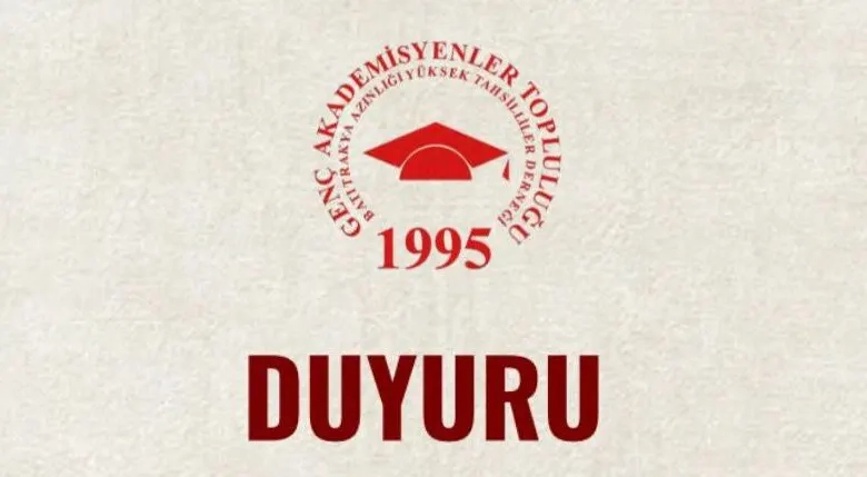 BTAYTD Genç Akademisyenler Topluluğu 30. Genel Kurul için toplanıyor