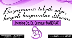 Jinekolog Op. Dr. Cengaver Mandracı herkesin Ramazan bayramını tebrik eder 