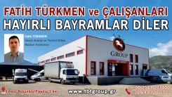 TBT GROUP sahibi Fatih Türkmen ve çalışanları Ramazan bayramınızı tebrik eder, hayırlı bayramlar diler