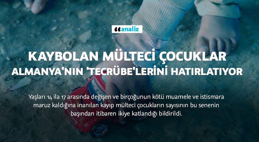 Kaybolan mülteci çocuklar Almanya'nın 'tecrübe'lerini hatırlatıyor