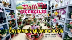 Dallı çiçekçilik Ramazan bayramınızı tebrik eder, hayırlı bayramlar diler