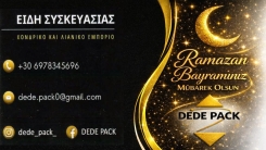 DEDE PACK toptan ve perakende ambalaj ve temizlik malzemeleri şirketi hayırlı bayramlar diler