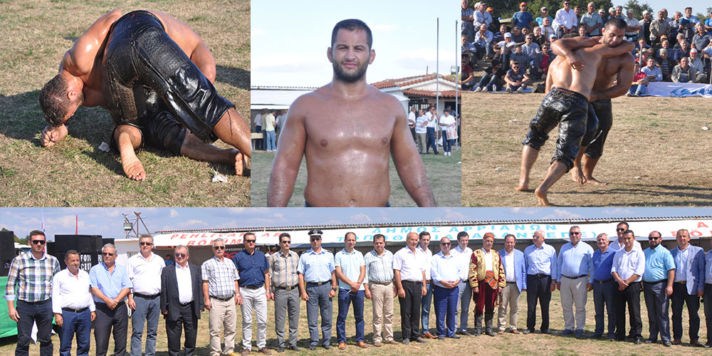 Alantepe'de yıllardır güreşti sonunda başpehlivan oldu