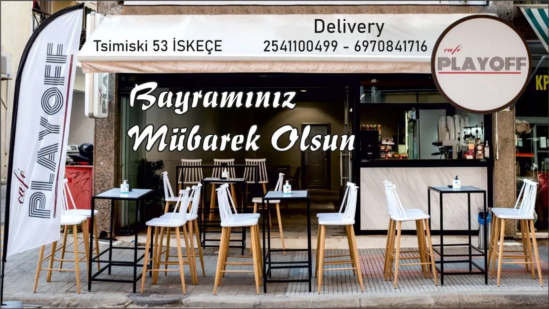 Cafe PLAYOFF Ramazan bayramınızı en güzel ve mutlu şekilde geçirmenizi temenni eder, hayırlı bayramlar diler
