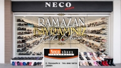 İskeçe Gümülcine sokağındaki ayakkabı mağazası NECO SHOES Ramazan bayramınızı en içten dilekleriyle kutlar