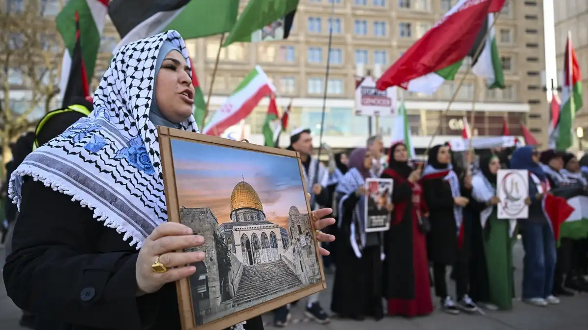 Berlin'de Filistinlileri hedef alan idam yasası protesto edildi