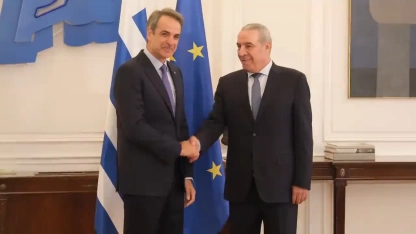 Miçotakis Atina’da Filistin Devlet Başkan Yardımcısı ile görüştü