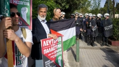 İsrail'in Küresel Sumud Filosu'na saldırısı Yunanistan'da protesto edildi
