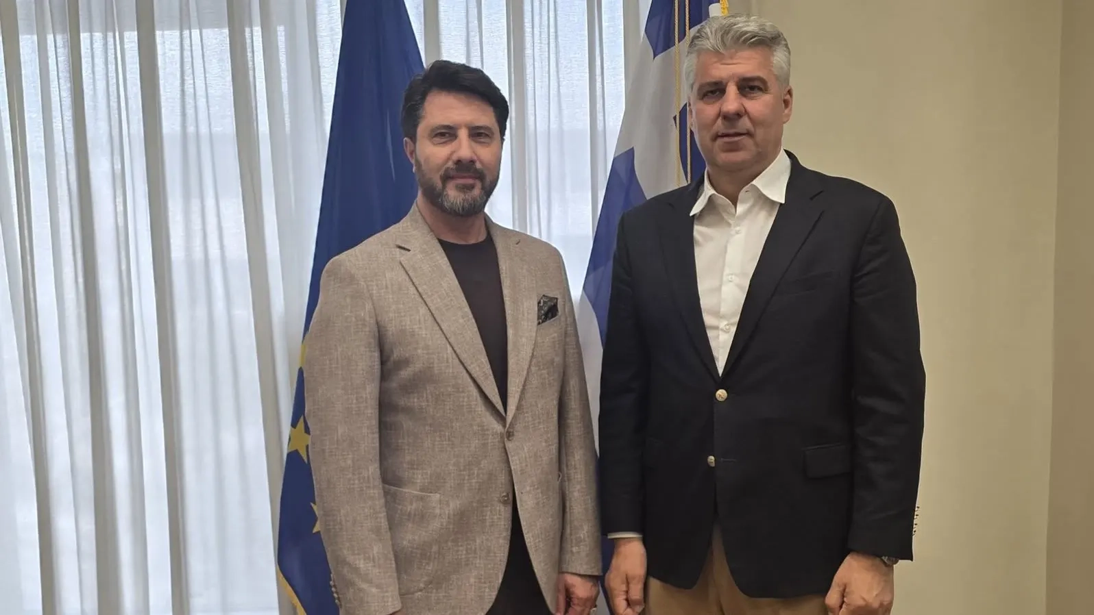 Mustafçova Belediye Başkanı Ahmet Kurt Eyalet Başkanı Topsidis’i ziyaret etti