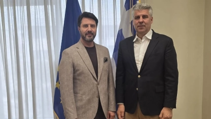 Mustafçova Belediye Başkanı Ahmet Kurt Eyalet Başkanı Topsidis’i ziyaret etti