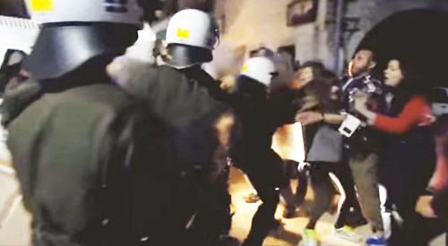 Επεισόδια στη Χίο σε πορεία κατά των προσφύγων