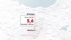 Türkiye'de 5,6 büyüklüğünde deprem