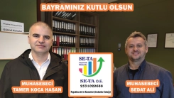 SETA MUHASEBE şirketi ortakları TAMER KOCA HASAN ve SEDAT ALİ Kurban bayramınızı en içten dilekleriyle kutlarlar
