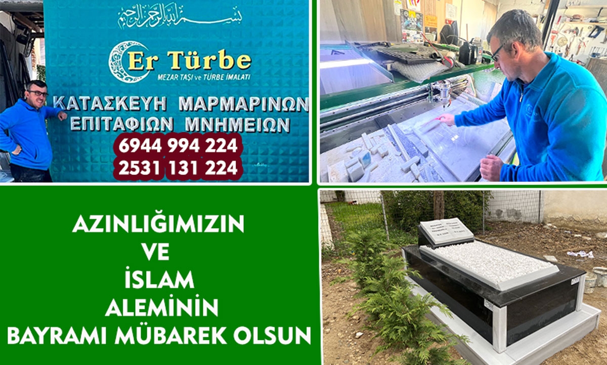 ER TÜRBE sahibi MEZARCI ERHAN tüm soydaşlarımızın Kurban bayramını en içten dilekleriyle kutlar 