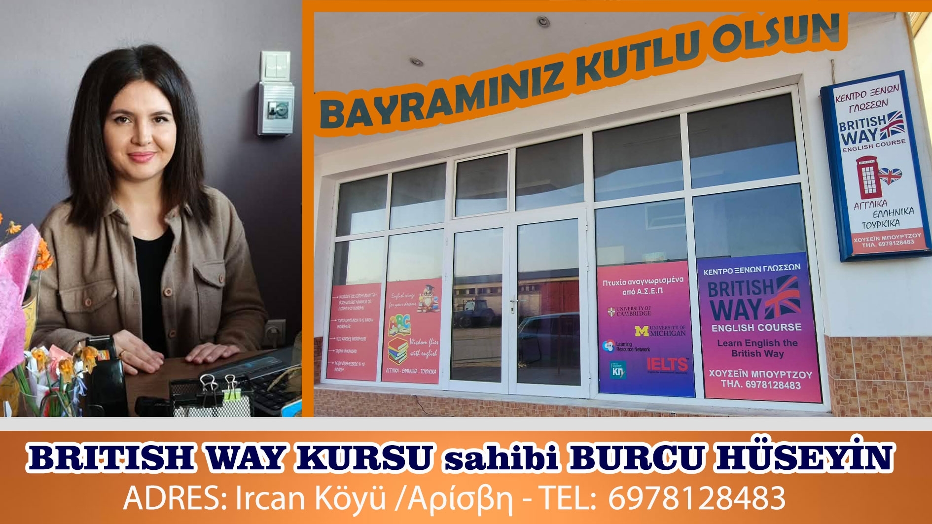BRITISH WAY Kursu sahibi BURCU HÜSEYİN herkese hayırlı bayramlar diler 