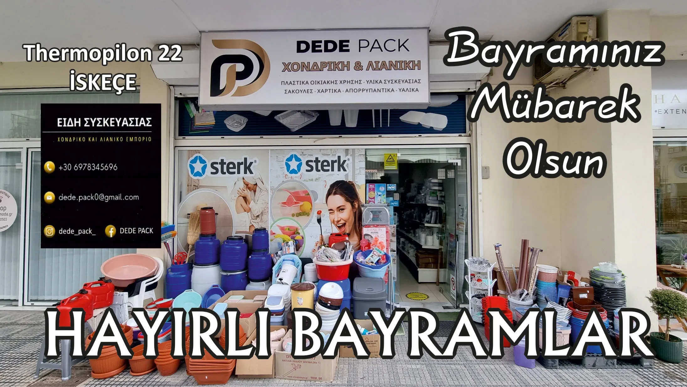 DEDE PACK toptan ve perakende ambalaj ve temizlik malzemeleri şirketinden bayram tebriği