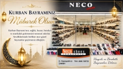 İskeçe Gümülcine sokağındaki ayakkabı mağazası NECO SHOES tüm soydaşlarımızın bayramını tebrik eder
