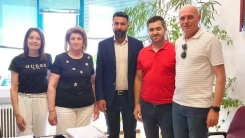 Özgür Ferhat Rodop Tarım Müdürlüğünü ziyaret etti