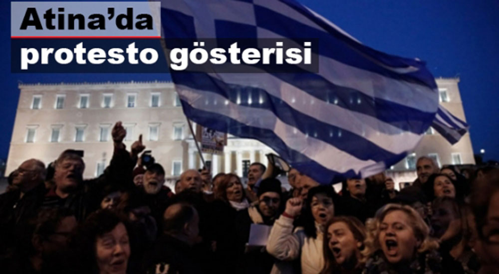 Atina'da özelleştirme karşıtı protesto