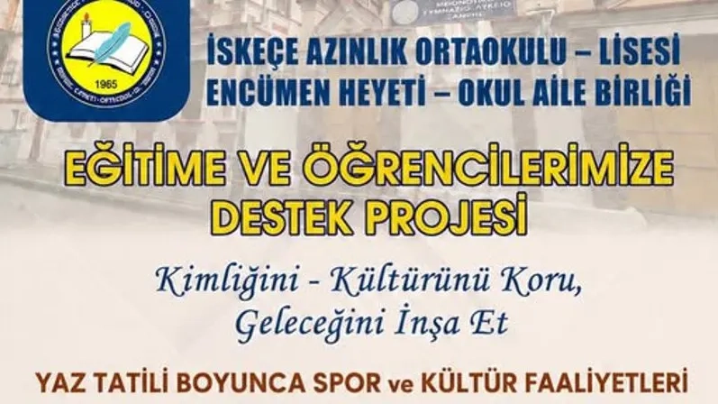İskeçe Azınlık Lisesi Encümen Heyeti ve Okul Aile Birliği’nden öğrencilere yaz desteği