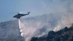 Yunanistan'da yangın söndürme helikopteri düştü