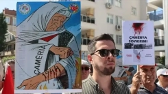 Yunanistan'ın Edirne Konsolosluğu önüne siyah çelenk bırakıldı