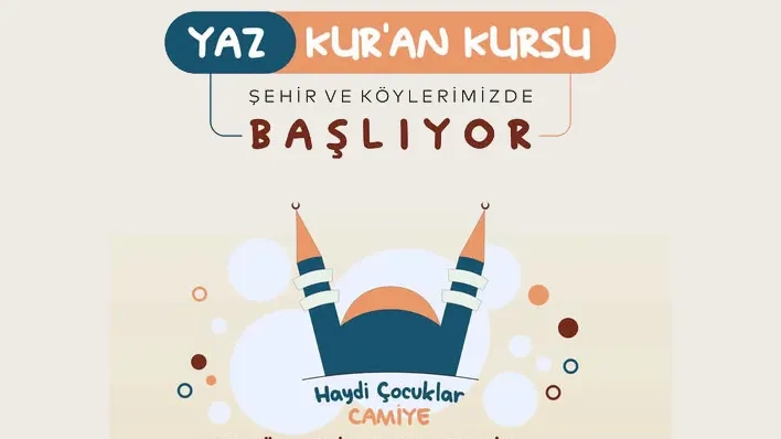 "Haydi Çocuklar CAMİYE"  Gümülcine'de yaz Kur'an Kursu programı başlıyor