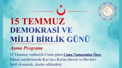 15 Temmuz şehitleri İskeçe camilerinde dualarla anılacak