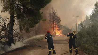 Yunanistan'ın çeşitli bölgelerinde 51 yeni orman yangını çıktı