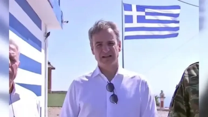 Miçotakis'ten Eşek Adası'na tahrik ziyareti! "Burası Yunanistan'ın değil Avrupa'nın da sınırı"
