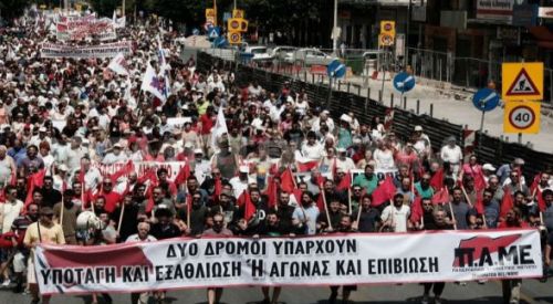 Yunanistan halkı, kitlesel mitinge hazırlanıyor