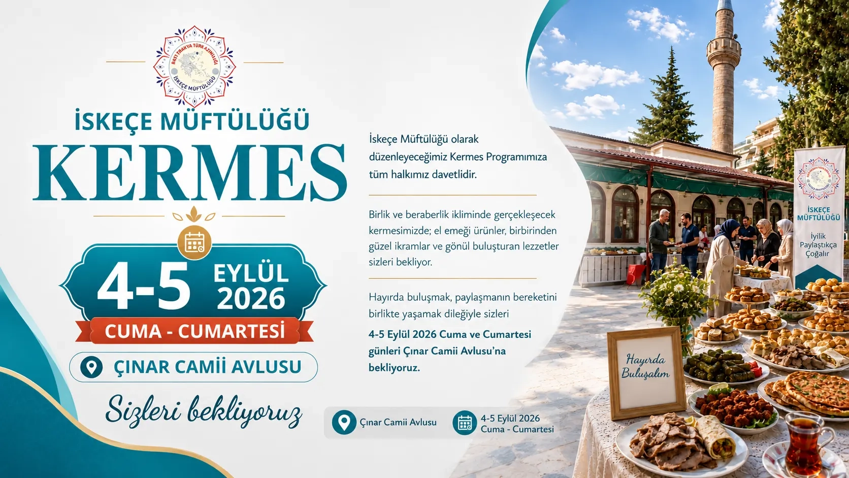 İskeçe Müftülüğü’nden birlik ve dayanışma kermesi