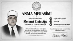 Merhum Müftü Mehmet Emin Aga, vefatının 20. yılında dualarla anılacak