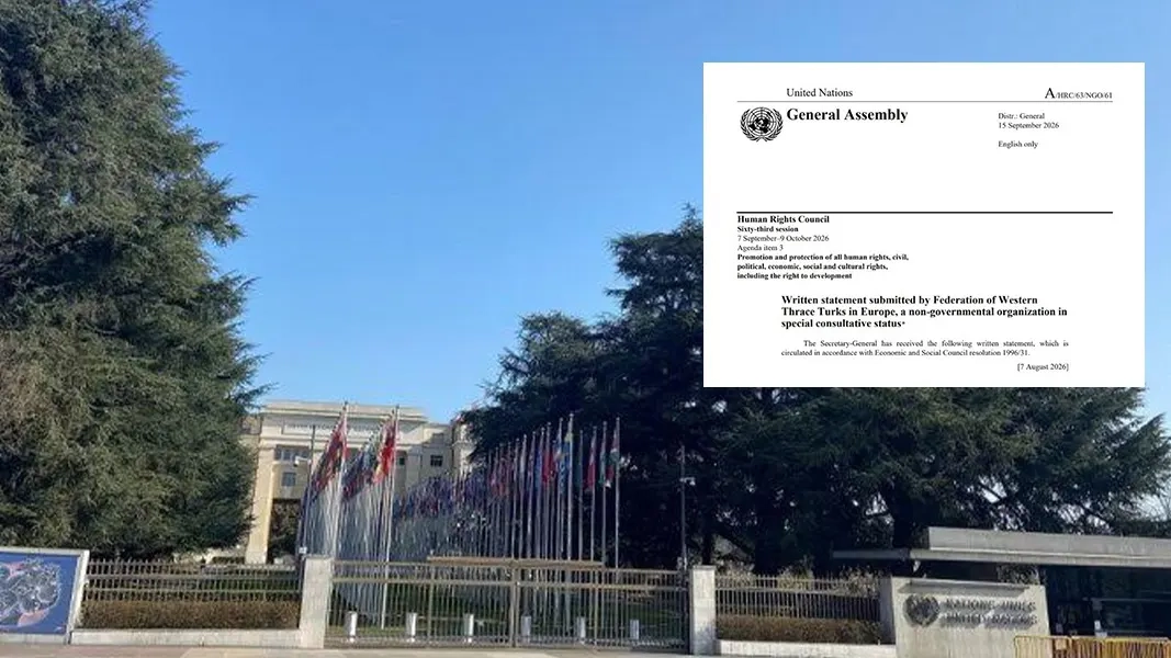 Batı Trakya Türk Azınlığının dini özerkliği BM gündeminde