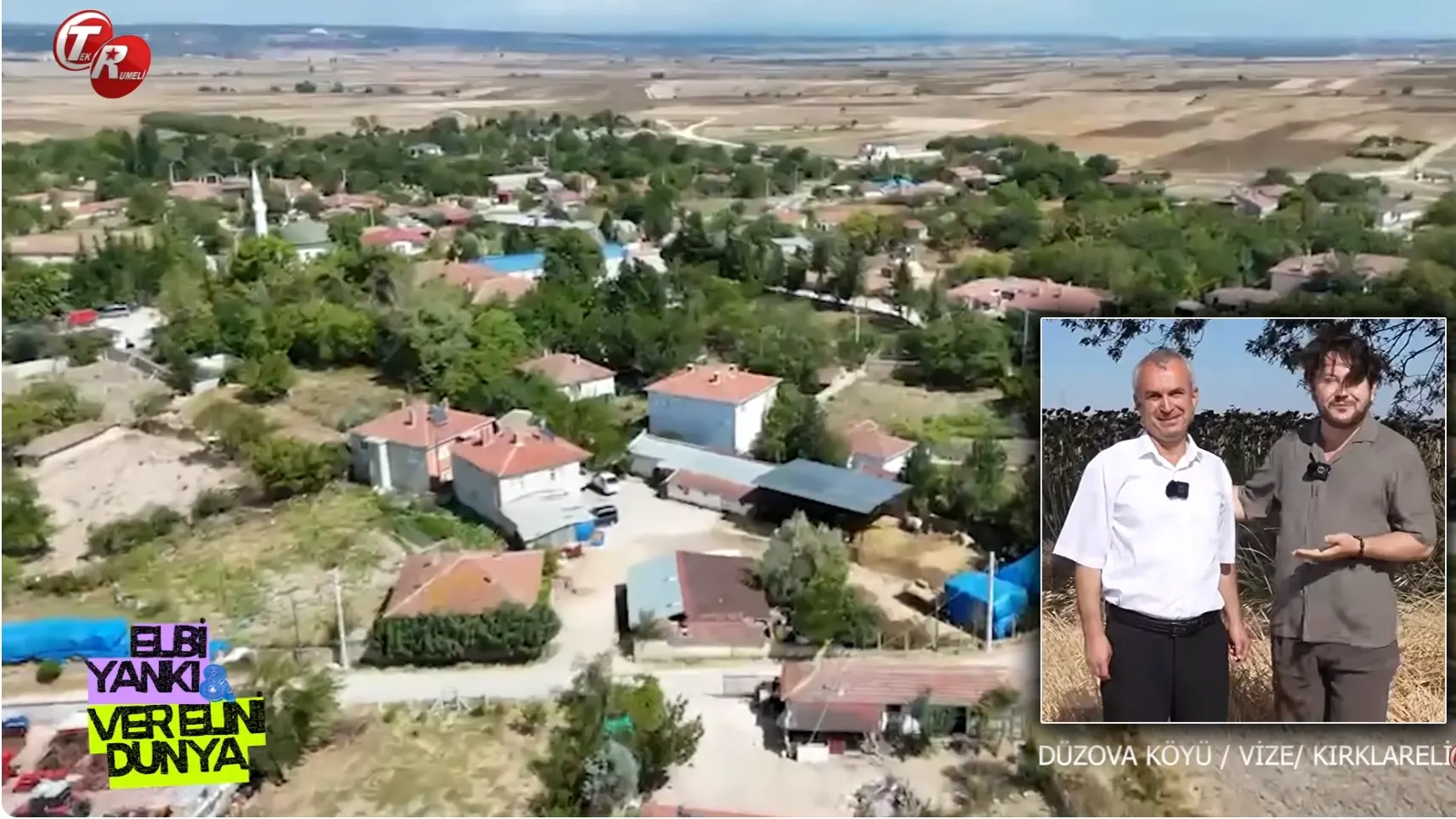 Trakyalı şair Mesut Beşevlek’in köyü Düzova, Tek Rumeli TV ekranlarında duygusal anlar yaşattı